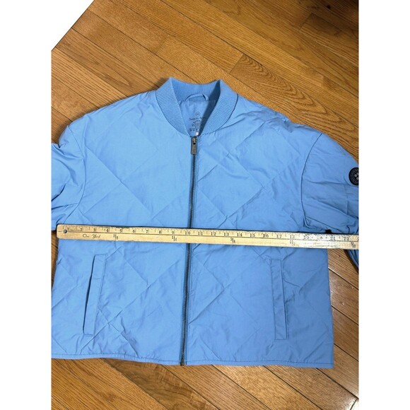 Sweaty Betty Blue Harley Quilted Zipper Front Jacket Coat XS - Picture 6 of 11